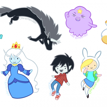 Adventure Time Sticker Designs