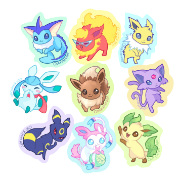 Eeveelution Stickers