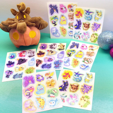 Kisscut Sticker Sheet Examples