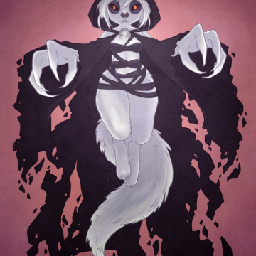 Feline Grim Reaper (with Six Teats)