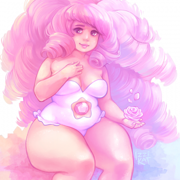 Rose Quartz Pin-up